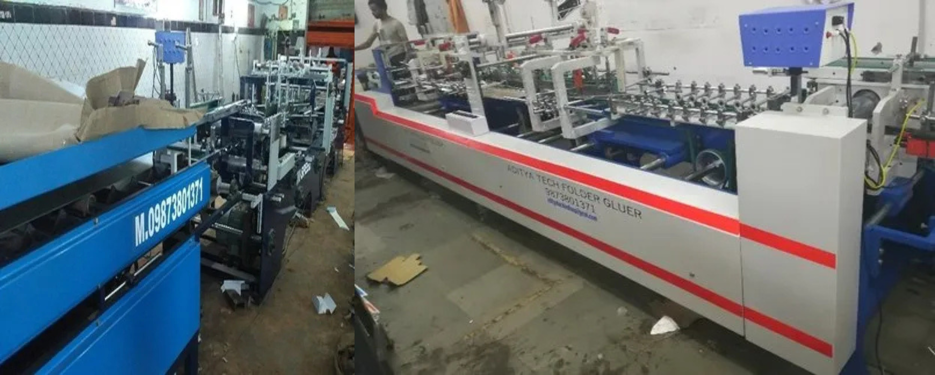 Corrugated Box Pasting Machine Manufacturing Facility India